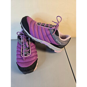 Women's Columbia Purple Gray Waterproof Athletic Shoes Size 6